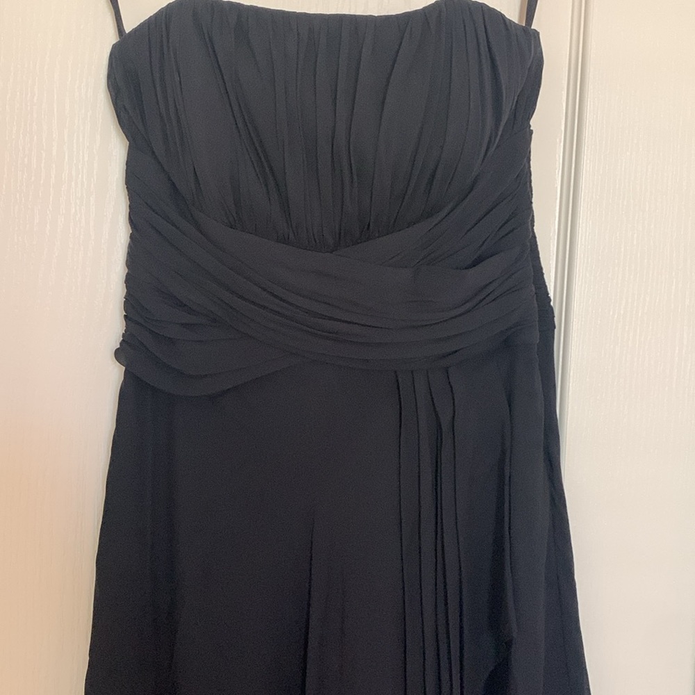 WHBM Strapless Black Formal Dress